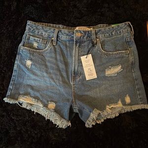 High rise denim shorts, size 11 women’s